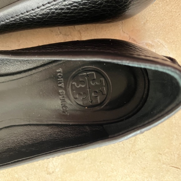 Tory Burch Black Leather Flats - Picture 4 of 6